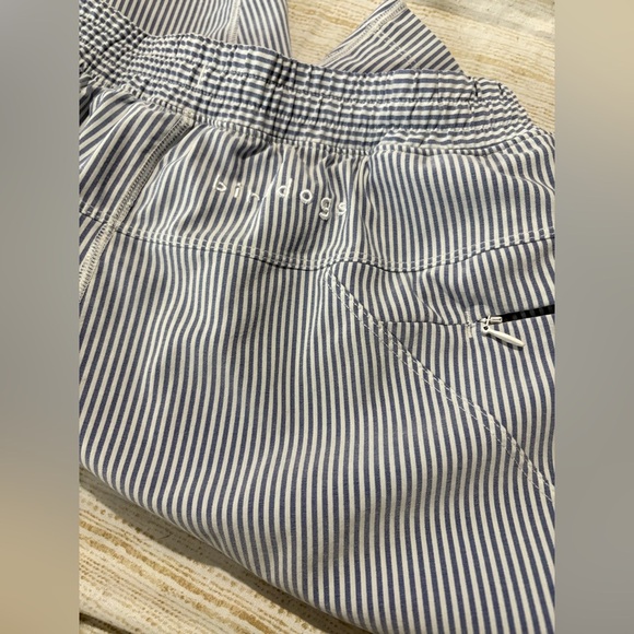 Birddogs men’s shorts Boom Broomstick blue white stripe size large lined - Picture 5 of 12